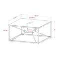 thumbnail image 3 of Taylan Glass Top Rectangle Coffee Table, Gold, 3 of 10