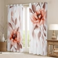 thumbnail image 2 of jejeloiu Ink Aesthetic Art Curtains Pack of 2 (42x84 Each),Retro Rustic Floral Curtains Blackout,White Red Bedroom Curtains For Kids,Ultra Soft Home Decor, 2 of 6