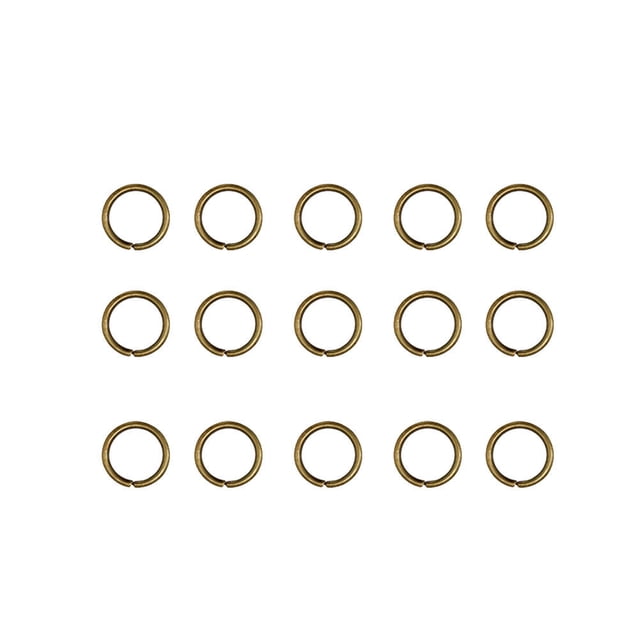 Milisten 200pcs 7x5mm Open Jump Rings Jewelry DIY Split Circle Stainless Steel Key Chain Rings