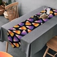 thumbnail image 4 of GZHJMY Halloween Funny Candy Corn Table Runner Seasonal Table Cloth Runner for Kitchen Dining Table Wedding Party Holiday Coffee Dining Home Decor 13 x 70 Inches, 4 of 7