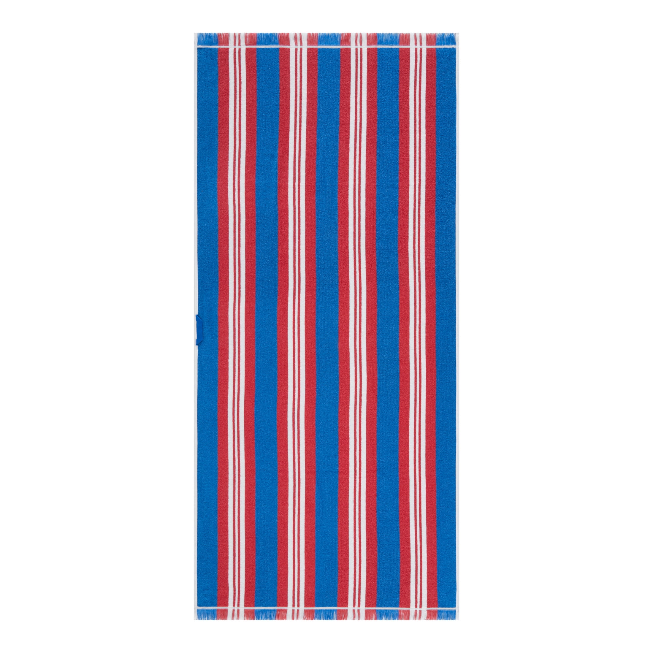 Mainstays Americana Striped Flat-Woven Fouta Cotton-Blend Beach Towel