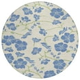 thumbnail image 2 of Addison Rugs Chantille Indoor/Outdoor Transitional Floral Linen Washable Round Rug, 8' x 8', 2 of 6