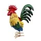 thumbnail image 4 of Figura de gallo de metal, escultura animal creativa en 3D, resistente a la intemperie, decorativa, de hierro. Estilo D, 4 of 8