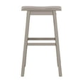 thumbnail image 2 of Birch Harbor Moreno Wood Backless Bar Height Stool, Distressed Gray, 2 of 7