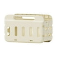thumbnail image 2 of Cesta de ropa plegable portátil con ruedas | Cesto de gran capacidad para ropa, juguetes y almacenamiento | Organizador de plástico beige, 2 of 6