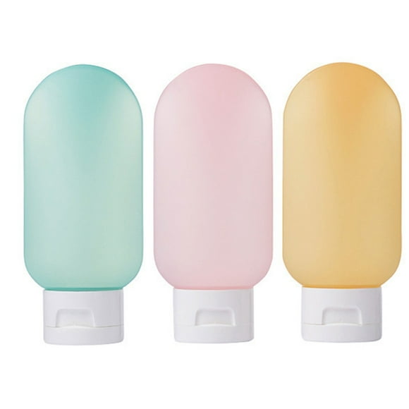 Leak Proof Travel Bottles - Travel Containers for Travel Size (3 Piece Travel Bottle Set)
