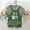 Green, variant on Swuxness Toddler Boys Stripe Print Crew Neck Short Sleeve and Suspender Shorts 2 Piece Outfit Suits Casual Style Green 3-4 Years