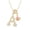 A, variant on Initial Necklaces for Women Dainty Heart Iced Out A-Z Pendant Letter Charm Personalized Name Necklaces X