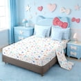 thumbnail image 3 of Erosebridal Girly Lovely Bow 7pcs Bedding Comforter Set,Cartoon Ribbon Bowknot Queen Bedding Sets For Kids,Colorful Stars Reversible, 3 of 7
