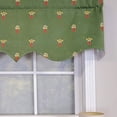 thumbnail image 3 of RLF Home Modern Design Classic Flower Pot Regal Style Window Valance  50" x 17" Emerald, 3 of 4