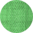 thumbnail image 1 of Ahgly Company Indoor Round Abstract Emerald Green Modern Area Rugs, 7' Round, 1 of 4