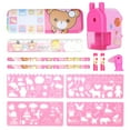 thumbnail image 1 of Yazoeia Children's School Stationery Set Study Painting Cartoon Pencil Case Sharpener Eraser RulerPink AR-310-31419, 1 of 13
