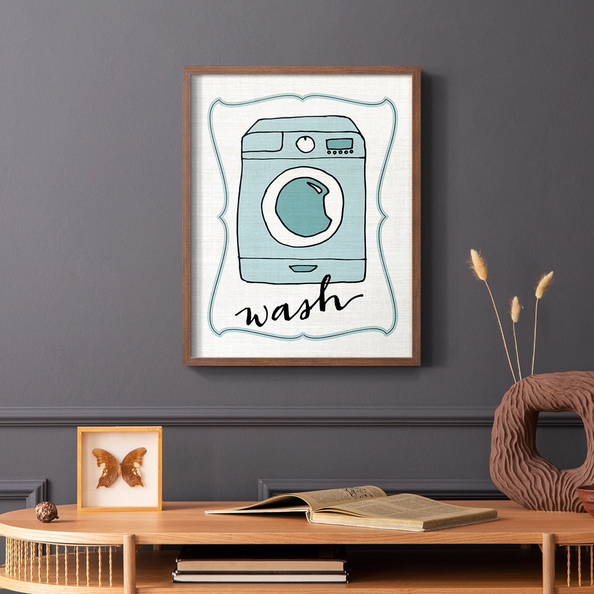 Wash Framed Print in Brown Solid Wood 8 x 10 Framed Print