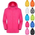 thumbnail image 3 of Dezsed Windbreaker Jacket Women Women Men Windproof Jacket Outdoor Bicycle Sports Quick Dry Windbreaker Coat Top Red L, 3 of 3