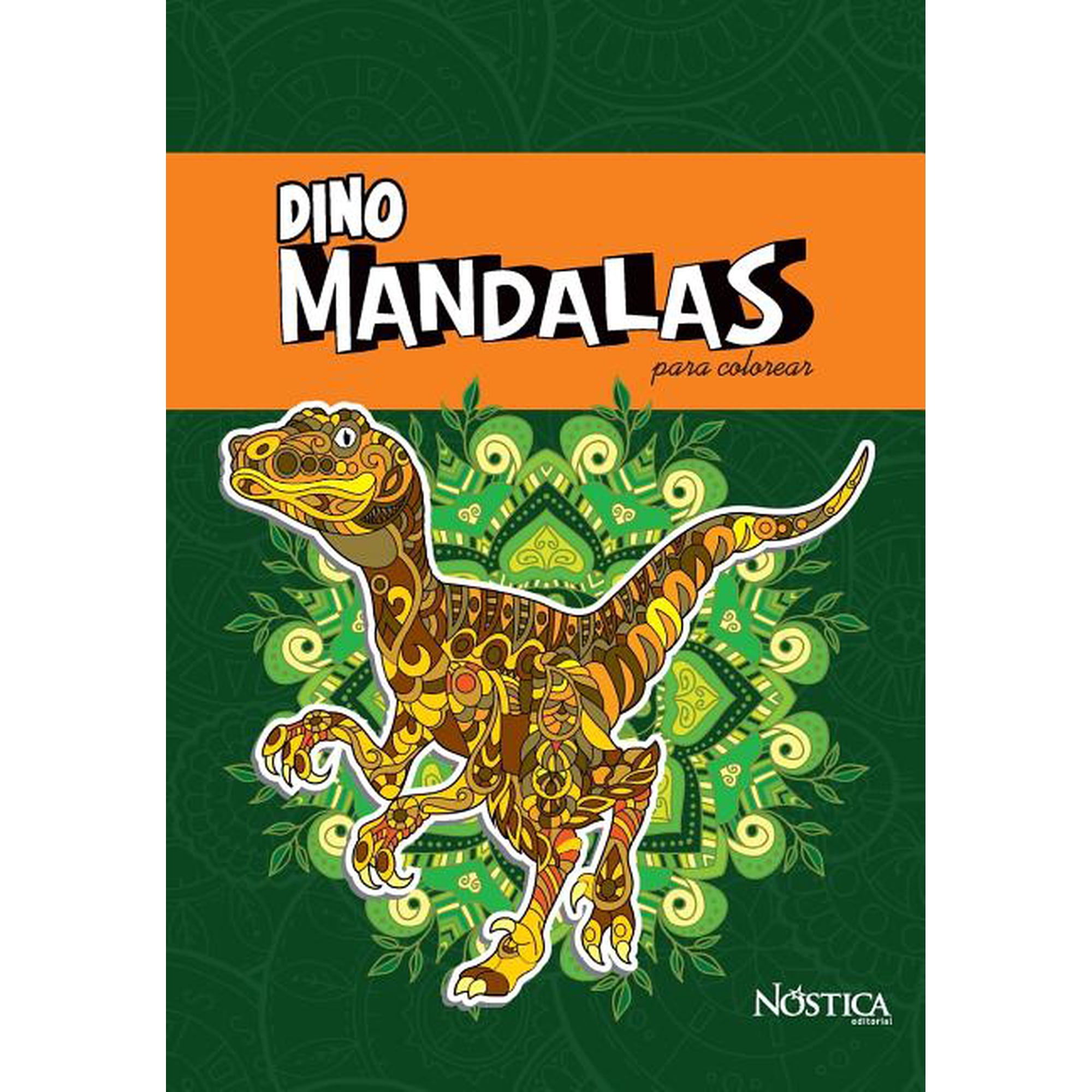 Dino Mandalas: para colorear (Paperback)