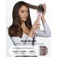 thumbnail image 5 of 5 in 1 Hot Air Styler Wrap High Speed Hair Dryer Auto Curler Volumizing Brush Frizz Free Straightening Hair Styling Tool with Travel Bag for Travel Home Use Pink, 5 of 6