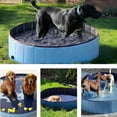 thumbnail image 2 of 31.5 " Dog Kid Swimming Pool - Foldable Pet Kiddie Bathtub Pool Hard Plastic for Dogs Cats and Kids, 2 of 10