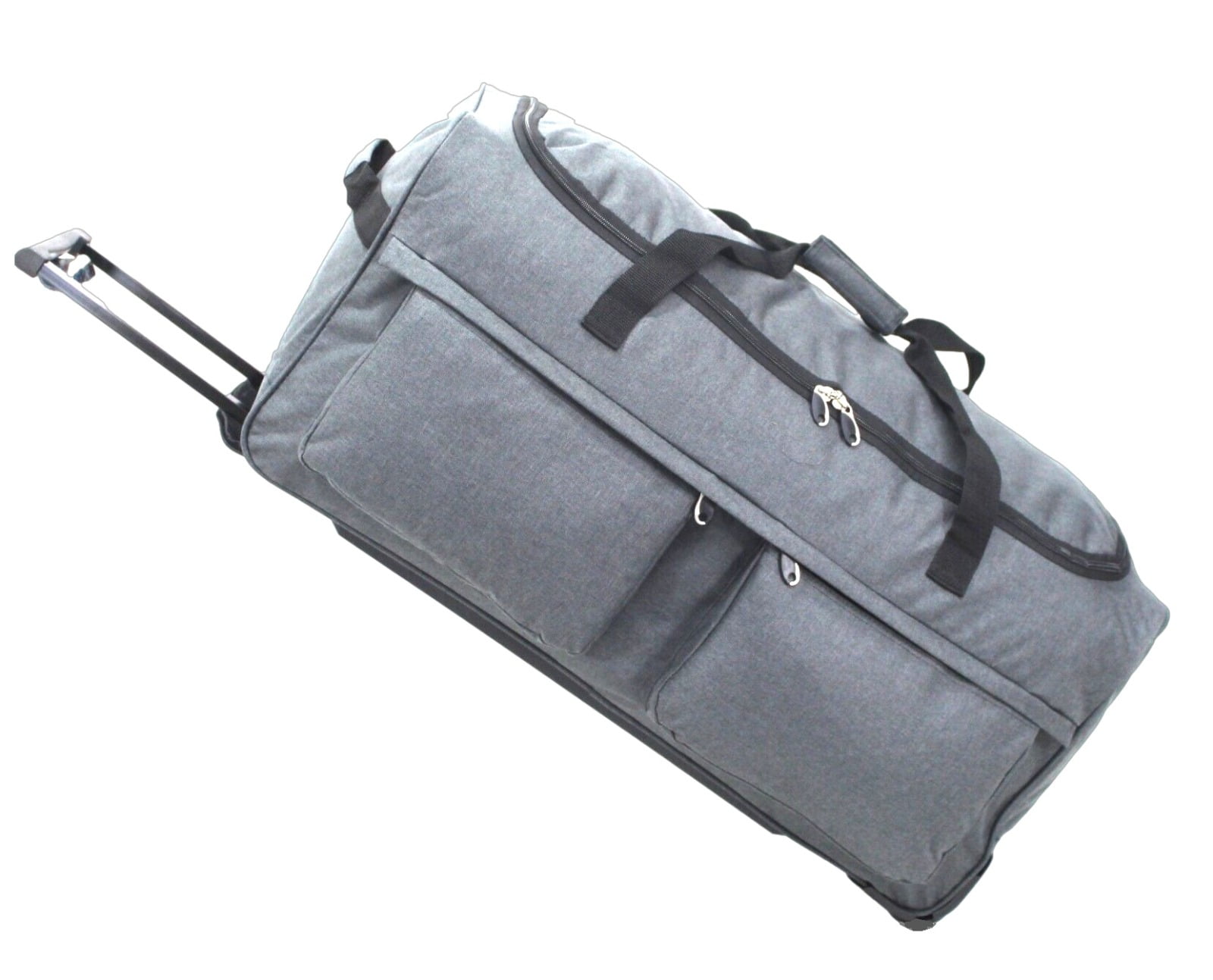 X Factor Rolling Duffel Bag Gray Large 28 Inch with MultiPockets