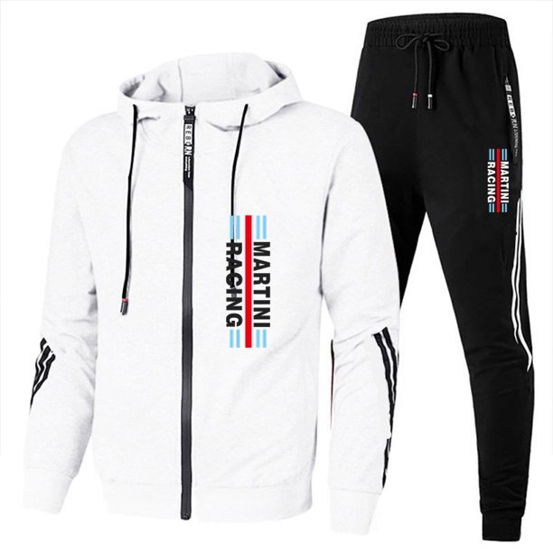 Chándal con estampado de carreras Martini para hombre, novedad de 2024, sudadera con capucha, ropa deportiva para gimnasio, conjunto para correr, traje de invierno