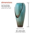 thumbnail image 3 of Alpine Corporation DIG100XS w/LED Light Water Jar Fountain, 32 Inch Tall, Turquoise, 3 of 5
