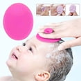 thumbnail image 2 of Cradle Cap Brush,Heavy-Duty Bath Brush with Suction Cup Handle,Reusable Silicone Massage Brush,Exfoliating and Massaging,Essential for Sensitive Dry Skin,1.97x2.56x0.79 inch (Rose Red), 2 of 9