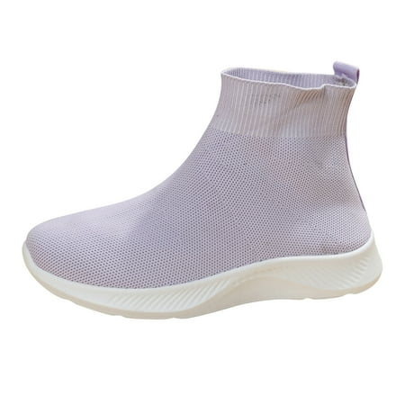 

PANGF Women Wedge High Socks Casual Shoes One Foot Fashion Soft Sole Casual Shoes Soft Sole Breathable Casual Shoes Suitable Walking