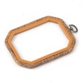 thumbnail image 3 of 2pcs Imitation Wood Embroidery Octagon Frame DIY Craft Cross Stitch Chinese Traditional Sewing Manual Tool (14x14CM Octagon + 11x15CM Rectangle), 3 of 3