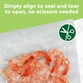 thumbnail image 2 of FoodSaver Quart Vacuum Seal Bags, 16 Count Pre-Cut BPA-Free Freezer Bags, Align to Seal & Tear to Open for Food Freezer, Sous Vide, and Meal Prep, 2 of 6