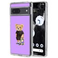 thumbnail image 1 of TalkingCase Slim Phone Case Compatible for Google Pixel 7, 6.3", Skateboard Teddy Print, Light Weight, Flexible, Soft, USA, 1 of 7