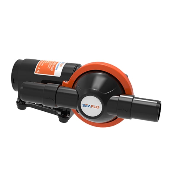 SEAFLO 24V Diaphragm 5.0 GPM Waste Pump – 360-Degree Rotating Head