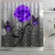 thumbnail image 2 of Juego de ropa de baño y accesorios de 4 piezas Etoshopy con cortina de ducha con diseño de rosas en 3D, 2 of 8