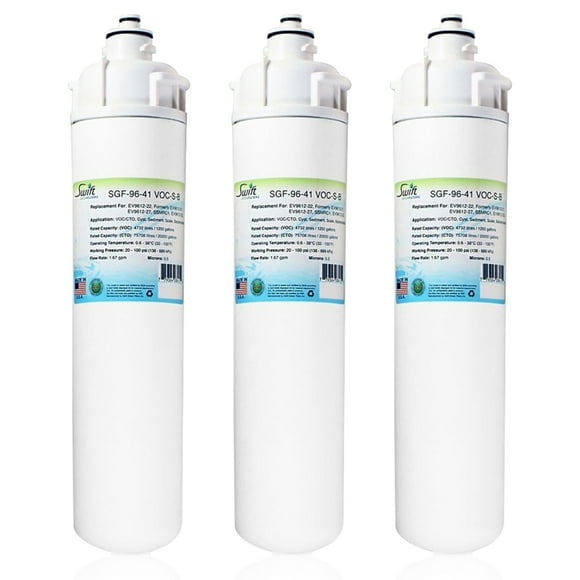 Swift Green Filters SGF-96-41 VOC-S-B Replacement for Everpure EV9612-22, Formerly EV9612-21 EV9612-27 Commercial Water Filters (Pack of 3)