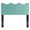 thumbnail image 5 of Modway Athena Performance Velvet King/California King Headboard in Mint, 5 of 10