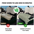 thumbnail image 4 of Golf Cart Seat Covers for 2 Seater,Green Morocco Microfiber Cart Seat Towel Blanket,Boho Farmhouse Abstract Geometric Simple Absorbent Breathable NonSlip Bench Seats Protector for Golf Course 51"x31", 4 of 9
