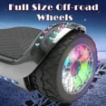 thumbnail image 6 of Off Road Electric Scooter with LED Lights & 400W Motor, Tcdjtc Self-Balance Scooter for Kids, Electric Scooter with Bluetooth Speakers, Kids Scooter with 9MPH Max Speed, All Terrain Scooter, 6 of 6