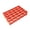 Orange red, variant on 25-Grids Pastry Shaping Mold, Dough Forming Cutter, Multi Cavity Baking Tool, Smooth Reusable Processor for Kitchen Dessert Making