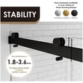 thumbnail image 3 of Marcelo 60" W x 58" H By Pass Tub Door in Brushed Gold with Clear Glass, 3 of 7