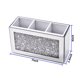 thumbnail image 2 of Organizador de brochas de maquillaje Amezey con espejo y diamantes, 2 of 6