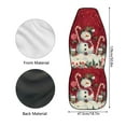 thumbnail image 6 of Jeiento Christmas Car Front Seat Covers Snowman Front Seat Protector 1 Piece Dust Resistant Front Bucket Seat Covers Xmas Decor Auto Accessory Universal Fit for Most Cars SUV Sedan Truck, 6 of 6
