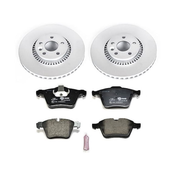 Front Brake Pad and Rotor Kit - Compatible with 2008 - 2014 Volvo S80 T6 AWD 2009 2010 2011 2012 2013