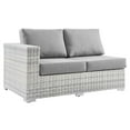 thumbnail image 2 of Modway Convene Outdoor Patio Left-Arm Loveseat in Light Gray Gray, 2 of 8