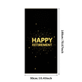 thumbnail image 3 of Black Background Happy Retirement Banner with Golden Star and Sparkle Elements Party Decoration Retirement Party Supplies Photography Props Backdrop Decorations, 3 of 8