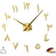 thumbnail image 1 of Reloj de pared silencioso árabe 3D DIY - Regalo de decoración del hogar - Sala de estar Oficina en casa - 2 años de garantía (Oro) JFHHH pequeña, 1 of 4