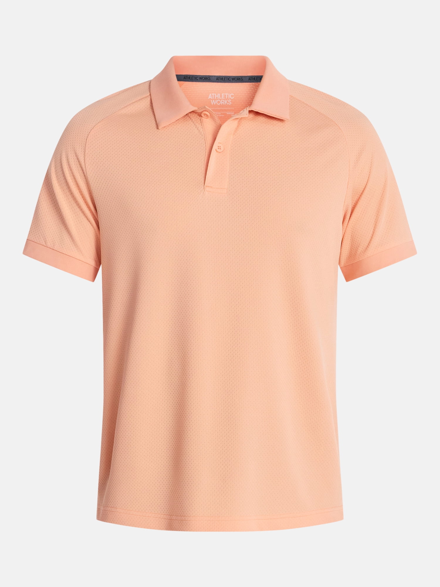 Athletic Works Men's and Big and Tall Men's Active Mesh Polo Shirt, Size XS-5XL
