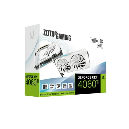 ZOTAC - GeForce RTX 4060 Ti 8GB Twin Edge OC White Edition PCI Express 4.0 Graphics Card - White