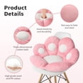 thumbnail image 5 of Ditucu Cojín Con Forma De Pata De Gato, Cojines Para Silla Kawaii, 27,5 X 23,6 Pulgadas, Cojín Para Asiento, Cómodo, Perezoso, Sofá, Oficina, Almohada Para Sillas De Juegos, Decoración De Habitación,, 5 of 5