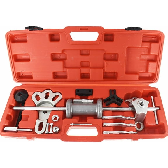 labwork 9-Way Slide Hammer Dent Puller Tool Kit Wrench Adapter Axle Bearing Hub Auto Set
