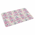 thumbnail image 4 of Pink Floral Door Mat Indoor Outdoor, Spring Rustic Botanical Flowers Herbs Non Slip Welcome Mat with Rubber Backing, Absorbent Fabric Front Door Mats Entryway Rug for Home Patio Entrance 16"x24", 4 of 9