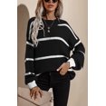thumbnail image 4 of BeautyIn Streak Sexy Off-the-shoulder Solid Color Slim Knit Sweater Woman, 4 of 6