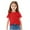 Red, variant on Zanarzt Toddler Girls Summer T Shirts Cute Shirt Girls Short Sleeve T Shirts Short Sleeve Roundneck Solid Loose Basic Tees for Summer Purple,2-3 Years